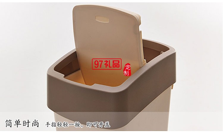 中國銀行定制創意翻蓋垃圾桶家用客廳衛生桶可定制logo