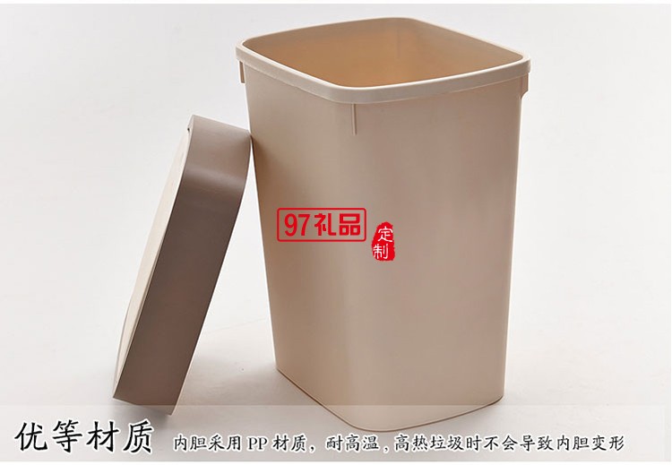 中國銀行定制創意翻蓋垃圾桶家用客廳衛生桶可定制logo