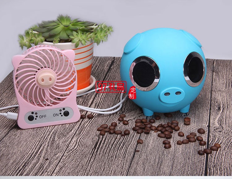 卡通迷你小音響創意藍牙插卡音箱低音炮