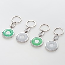 金鑲玉鑰匙扣鏈玉質鑰匙扣 可定制LOGO
