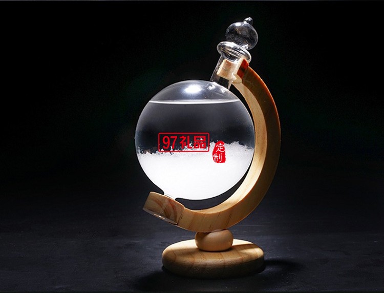 創(chuàng)意玻璃工藝品地球儀旋轉天氣預報瓶風暴瓶