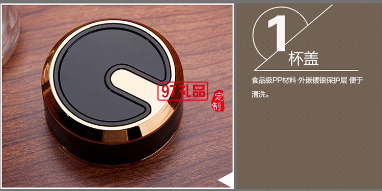 玻璃水杯雙層茶杯子定制廣告杯印字LOGO商務禮品水晶杯