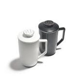 定窯陶瓷馬克杯過濾帶蓋陶瓷茶杯創意杯子