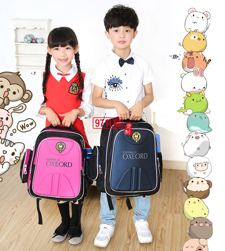 貴族新款男女兒童背包小學生書包1-3-6年級批發定做LOGO
