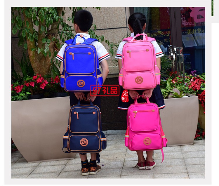 中小學生書包定制印字logo培訓輔導(dǎo)班1-6年級兒童雙肩背包定做