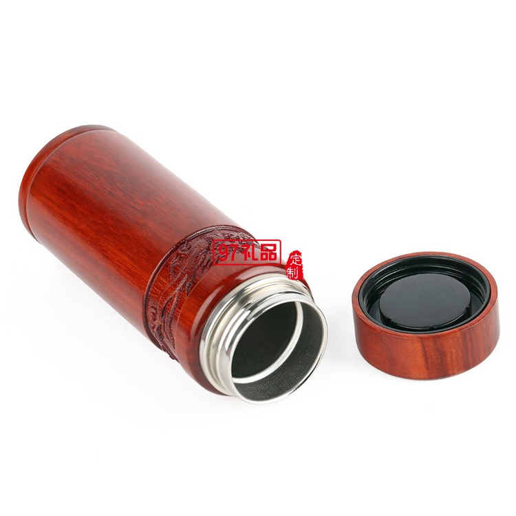 Y熱銷紅木雕刻水杯 木質真空不銹鋼保溫杯子