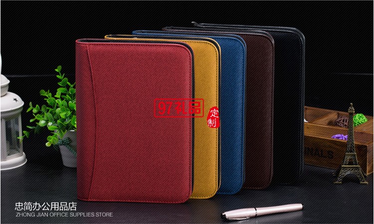 經理夾文件夾談單本本夾多功能資料夾定制公司廣告禮品