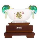 琉璃玉碗工藝品擺件高檔紀念品定制禮品定制