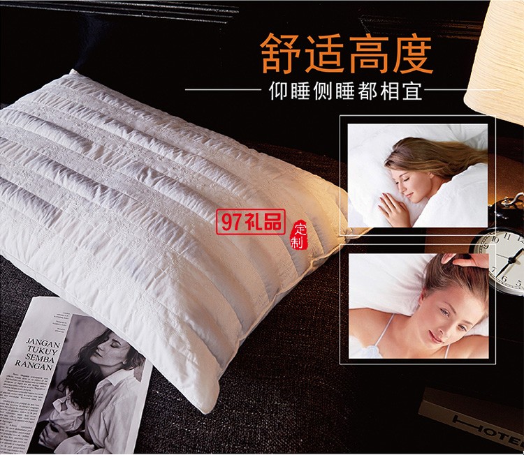 全棉決明子健康枕 保健醫保美容行業可定制LOGO公司廣告禮品