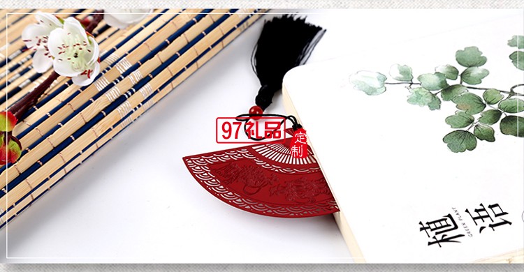 【飛天扇子】古風書簽不銹鋼金屬創意中國古典風文創禮品