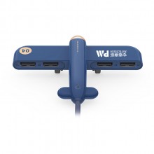 創(chuàng)意賽斯定制USB2.0分線(xiàn)器電腦一拖四集線(xiàn)器筆記本多接口hub轉(zhuǎn)換器