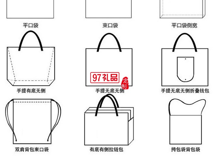 便攜束口袋 帆布環保袋 手提袋雙肩包 帆布袋子  可定制logo