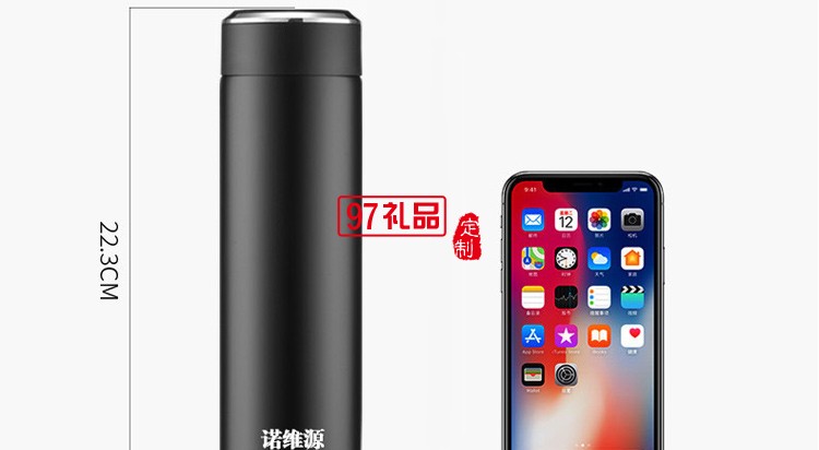 新爆款304不銹鋼保溫杯高檔禮品杯子創意水杯雙層直杯定制LOGO