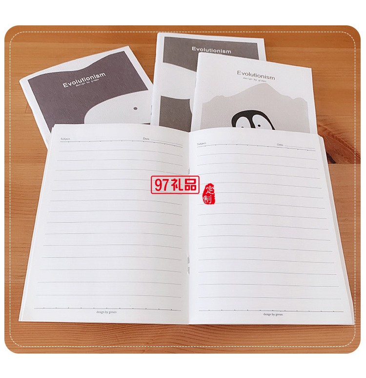 64K騎馬釘筆記本 卡通可愛學習學生隨身記事本日記本