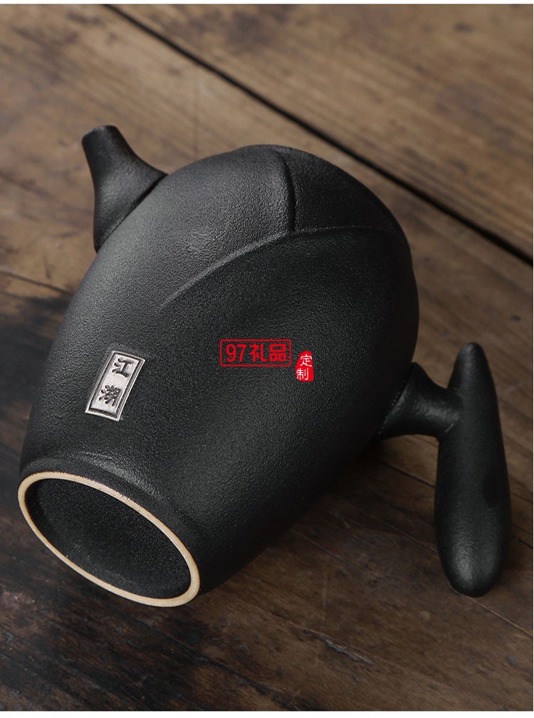 江湖黑陶瓷功夫茶具高檔商務送禮可定制LOGO