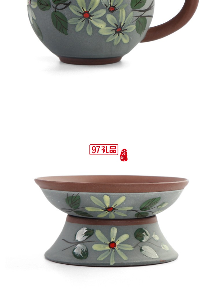 創意新品純手繪釉下彩功夫茶具公道杯茶海盛茶器泡茶器茶杯茶碗