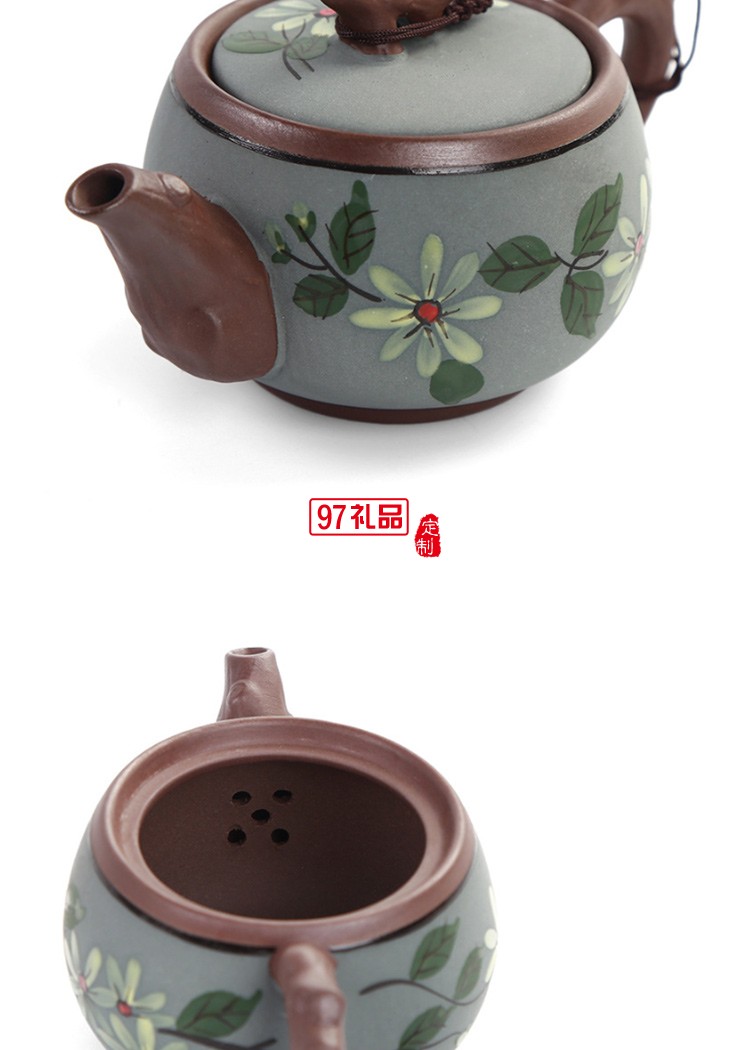 創意新品純手繪釉下彩功夫茶具公道杯茶海盛茶器泡茶器茶杯茶碗