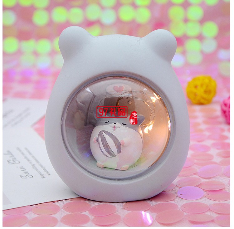 創意小夜燈ins少女心房間布置獨角獸星星燈