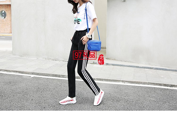 薄款長褲黑色闊腿褲夏季薄款休閑直筒長褲企業禮品定制