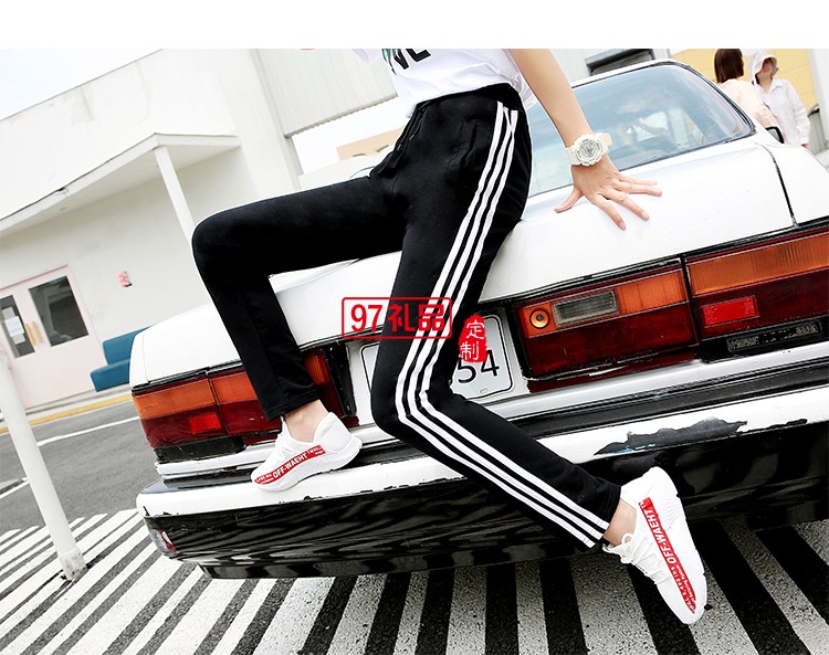 薄款長褲黑色闊腿褲夏季薄款休閑直筒長褲企業禮品定制