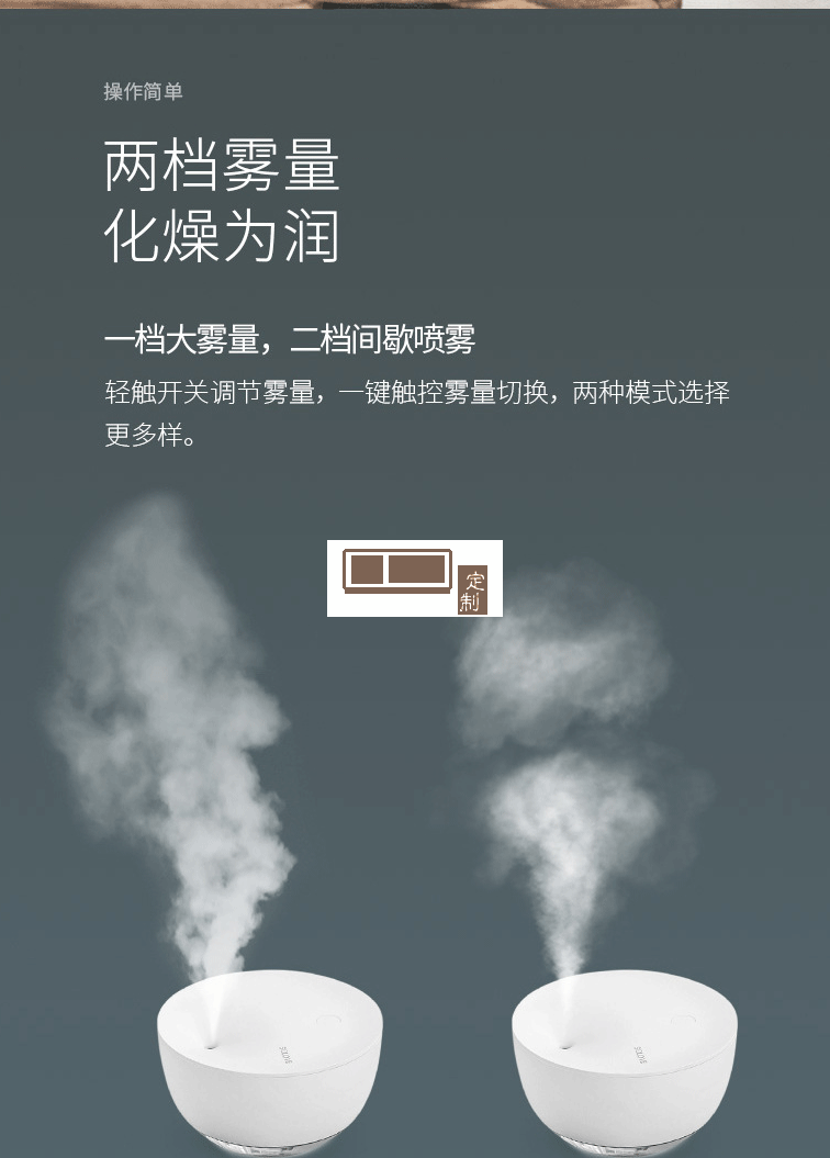 素樂(lè)車(chē)載usb加濕器