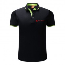 97禮品廣告衫定制新款桑蠶絲高檔翻領T恤衫提花領時尚短袖POLO衫企業