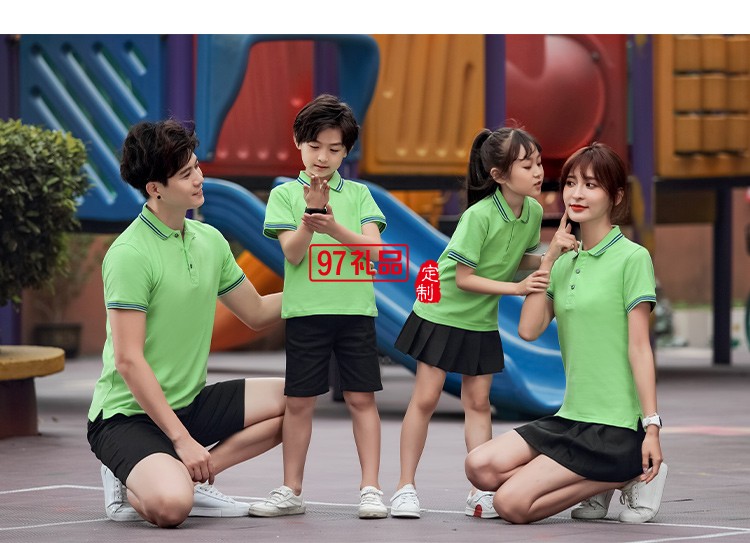 純棉雙邊翻領可定制logo定制Polo衫員工服飾廣告衫