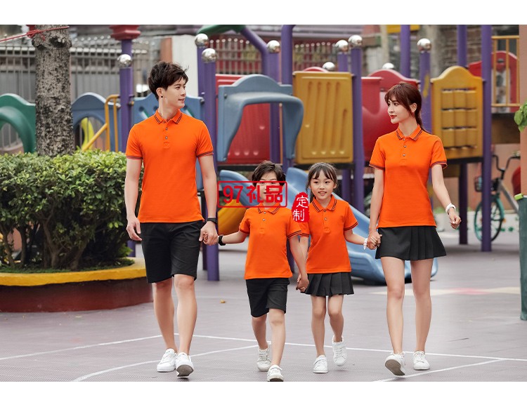 純棉雙邊翻領可定制logo定制Polo衫員工服飾廣告衫