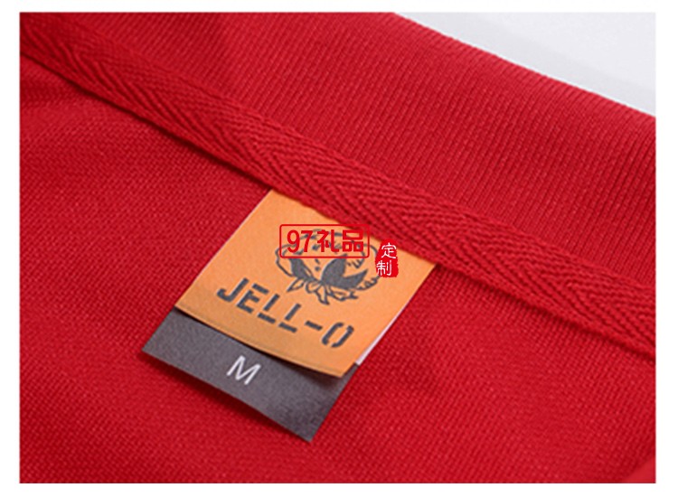 JE純色翻領成人款可定制logo定制Polo衫員工服飾廣告衫