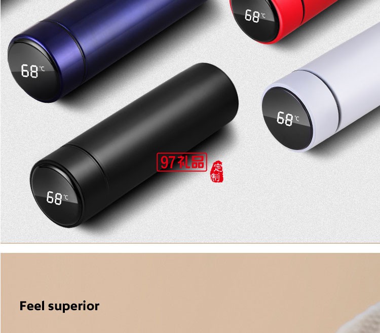 智能保溫杯男女學生便攜水杯子創意潮流大容量簡約測溫禮品杯子定制