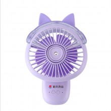 新天藥業定制 噴霧加濕風扇迷你手持便攜小風扇USB移動電源桌面風扇