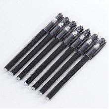 中性筆磨砂筆子彈頭針管簽字筆創意中性筆辦公筆定制批發