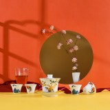 功夫茶具套裝蓋碗分茶器文創國潮中國風泡茶器