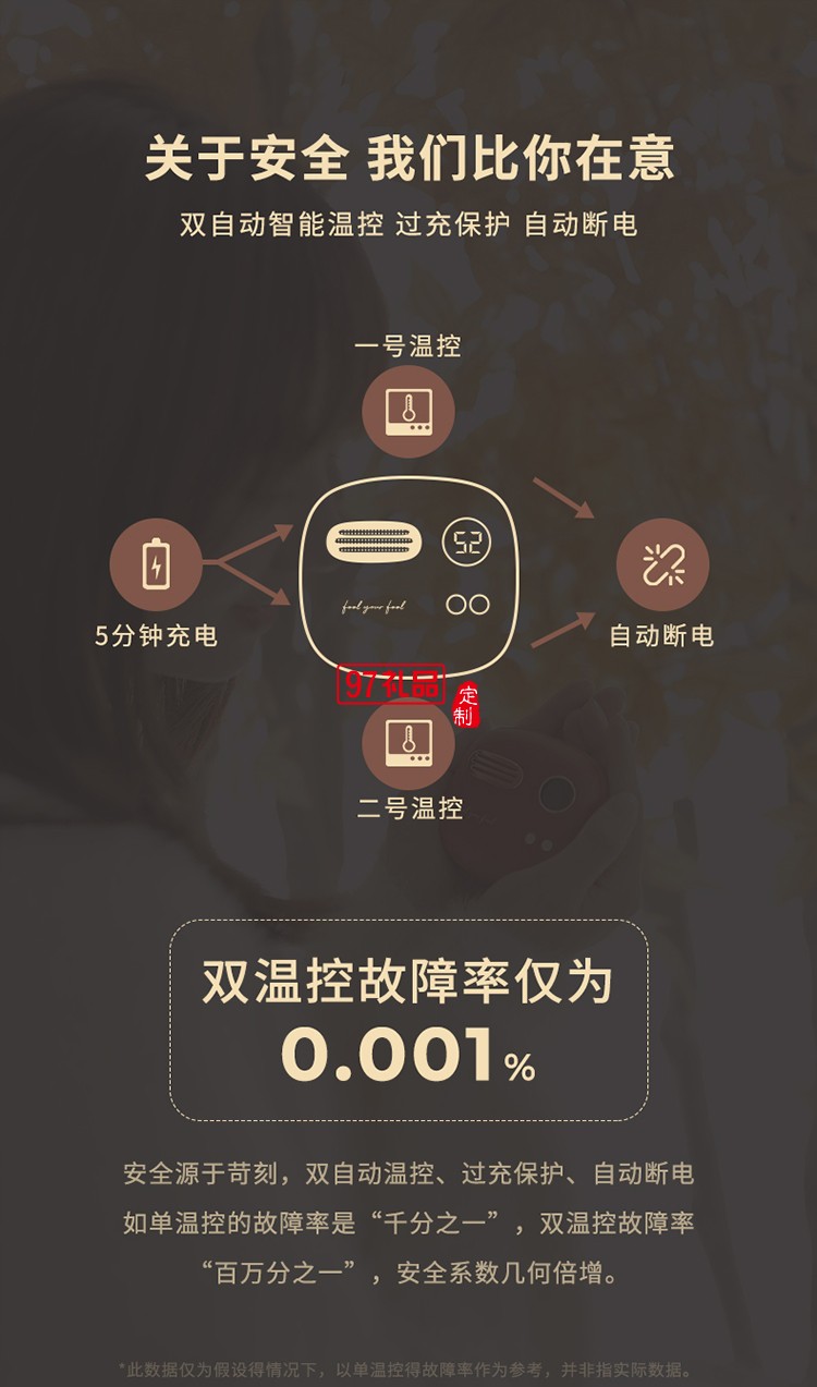 復古暖手寶充電寶二合一自發熱女生手握usb迷你節日禮品定制