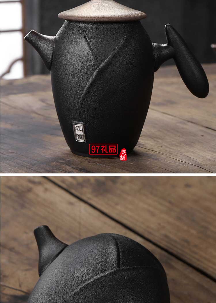 創意功夫茶具套裝江湖陶瓷粗陶泡茶壺家用簡約中式整套禮盒定制