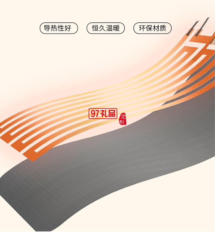 石墨烯發熱配2000毫安的充電寶圍巾禮品員工禮品