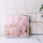 抖音網紅超細纖維禮盒套裝毛巾巾浴巾發帶三合一 可定制logo