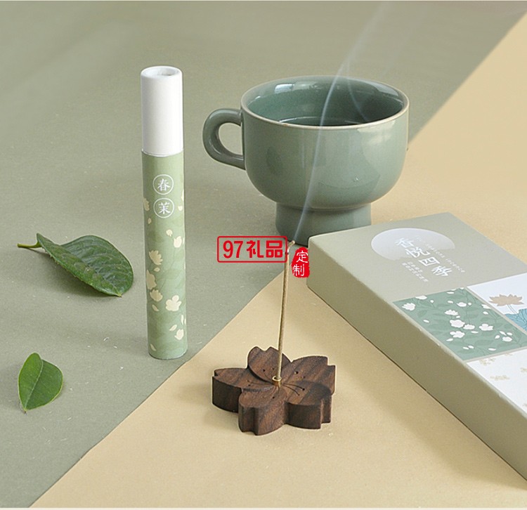 桃木創(chuàng)意線(xiàn)香香插套裝