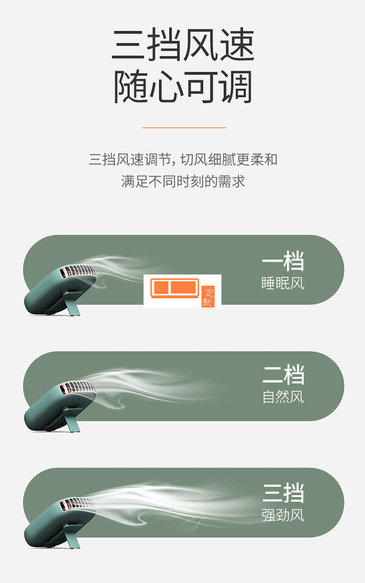 創意掛脖風扇懶人usb迷你手持桌面靜音掛腰風扇
