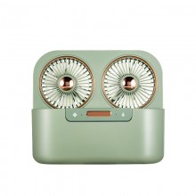 雙扇葉雙噴霧風扇usb桌面空調扇