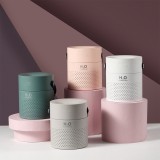 創意新品雙噴加濕器大容量1.1L內置電池充電款家用凈化器