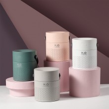 創意新品雙噴加濕器大容量1.1L內置電池充電款家用凈化器