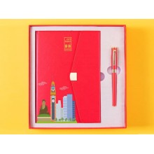 筆記本+筆商務套裝 城市印象