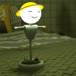 稻草人小夜燈新奇特創意玩具抖音爆款led微景觀燈座中秋禮品