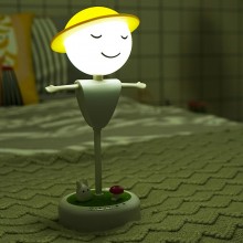稻草人小夜燈新奇特創意玩具抖音爆款led微景觀燈座中秋禮品