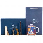 復古國風創意陶瓷杯子辦公室 文創中秋禮品