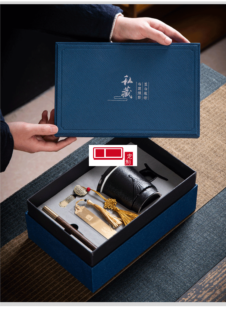 復古國風創意陶瓷杯子辦公室 文創中秋禮品