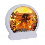 韓國中秋紙雕燈 韓式節日立體紙質工藝禮品 臥室床頭小夜燈定制