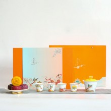 中秋禮品秋月霓裳茶具禮盒商務套裝禮盒 可定制logo