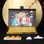 中秋禮盒新款月餅包裝盒現貨翻蓋手提創意6粒8粒蛋黃酥包裝禮品盒